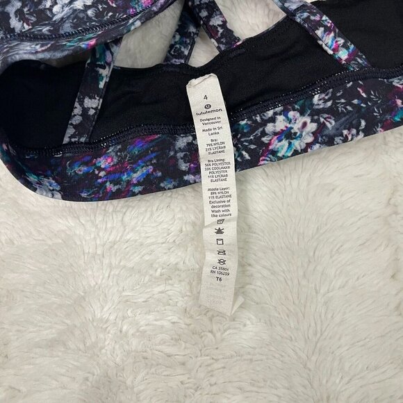 Lululemon Energy Bra Size 4 Strappy Medium Support Athletic Training - Picture 4 of 5